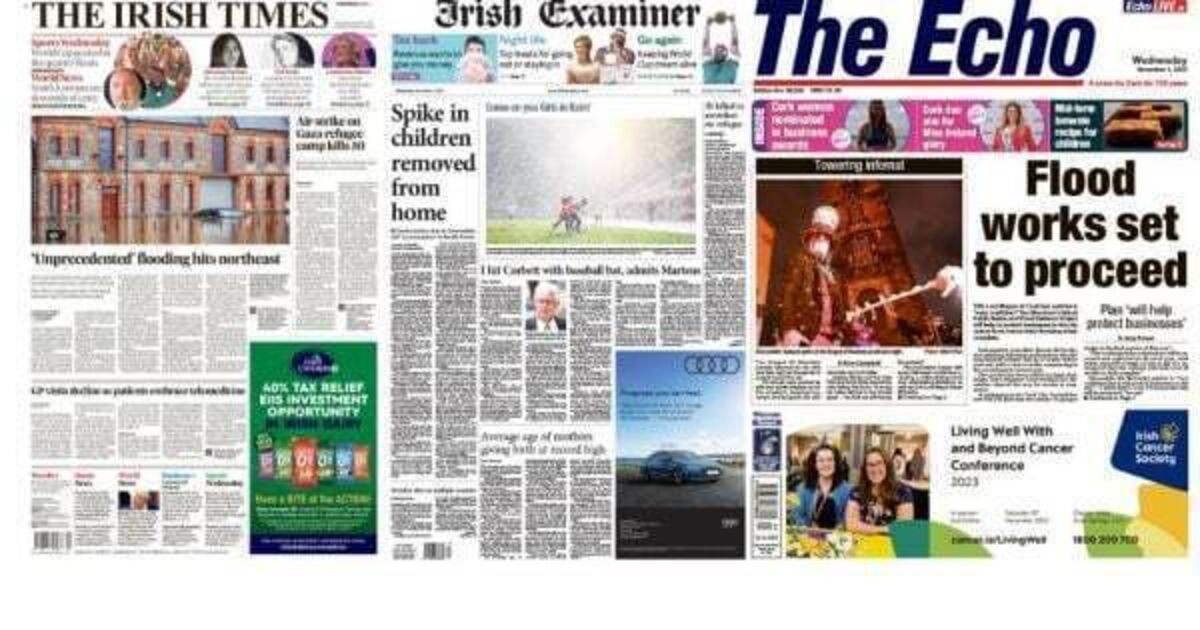 What the papers say: Wednesday's front pages - Vimarsana News