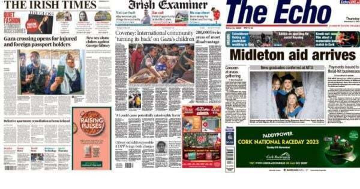 What the papers say: Thursday's front pages - Vimarsana News