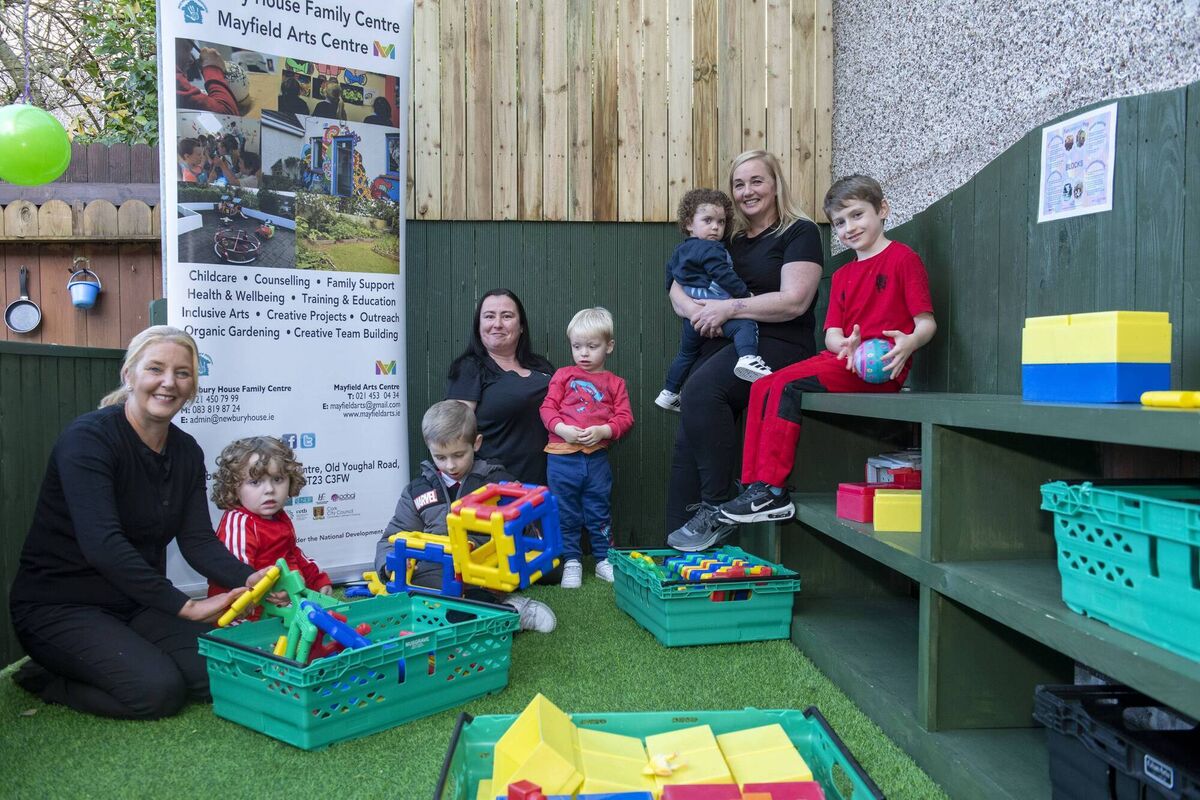 Pictured are Early Years Educators Rachel Egan, Ciara McCarthy and Wendie Sexton with kids Alex, Tyler and Cameron O'Mahony and Kai and Eli Duggan. Pic: Brian Lougheed