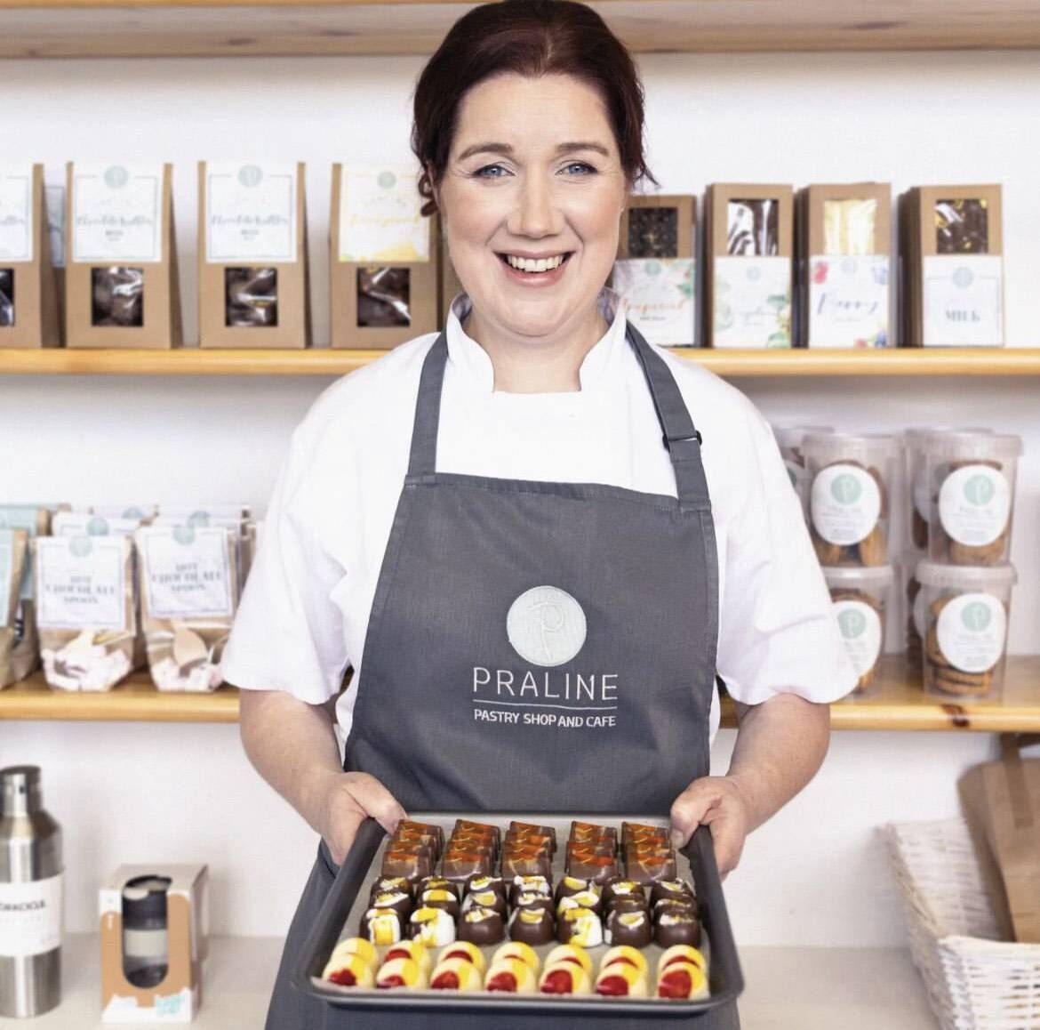Norma Kelly, Praline Pastry and Chocolate shop.
