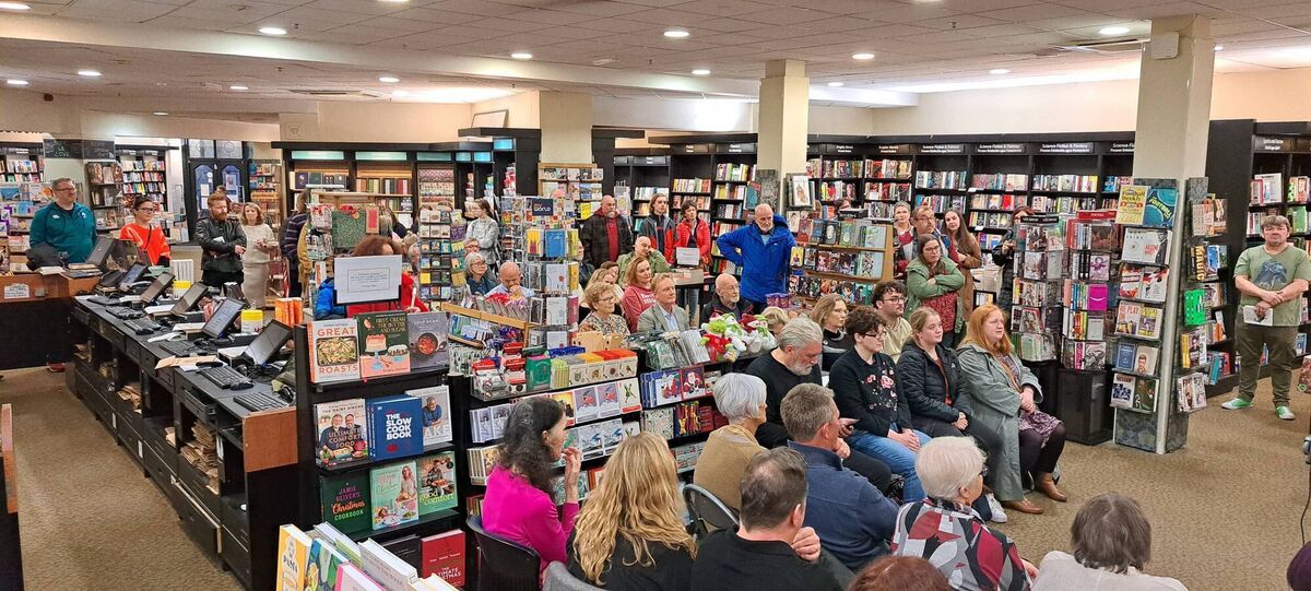 The launch of 'Howl' at Waterstones in Cork city, co-founded and co-edited by Cork writers, Lauren O’Donovan and Róisín Leggett Bohan.