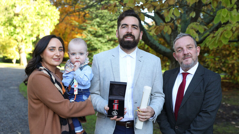 Cork man who saved woman from River Lee receives bravery award 