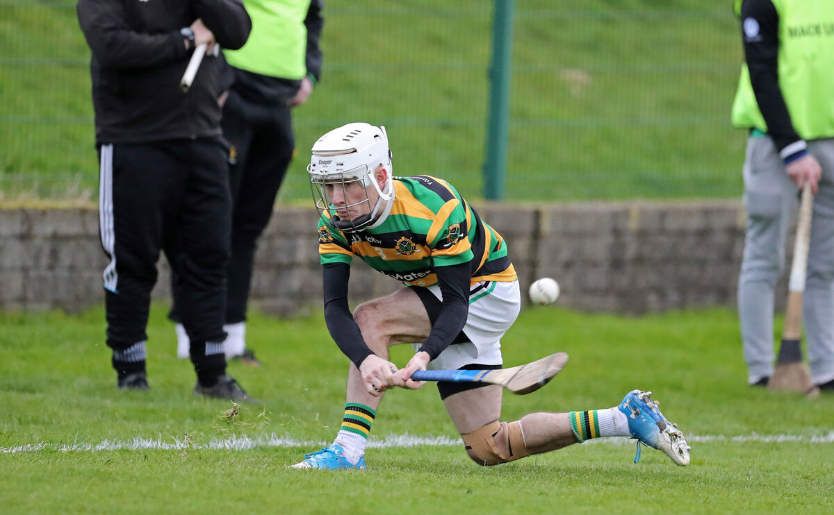  Dylan Long, Glen Rovers, scores a point from a sideline cut against Douglas. Picture: Jim Coughlan.
