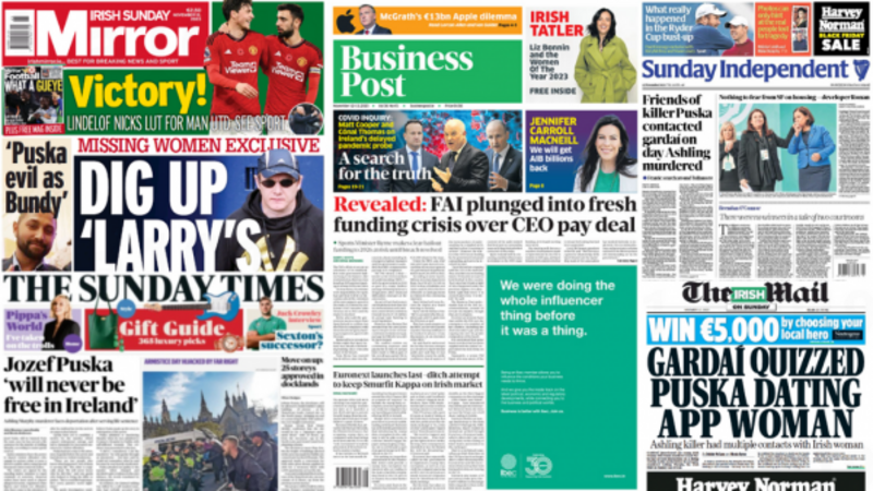 What the papers say: Sunday's front pages