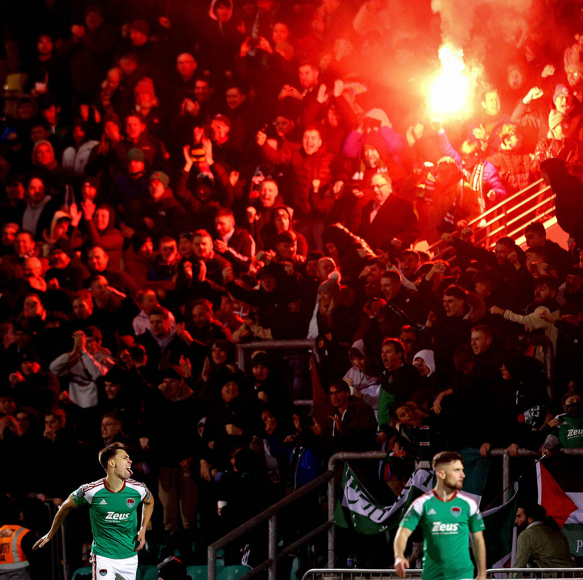 Cian Coleman celebrates scoring in front of the Cork City fans. Picture: INPHO/Ryan Byrne Cian Coleman celebrates scoring in front of the Cork City fans. Picture: INPHO/Ryan Byrne