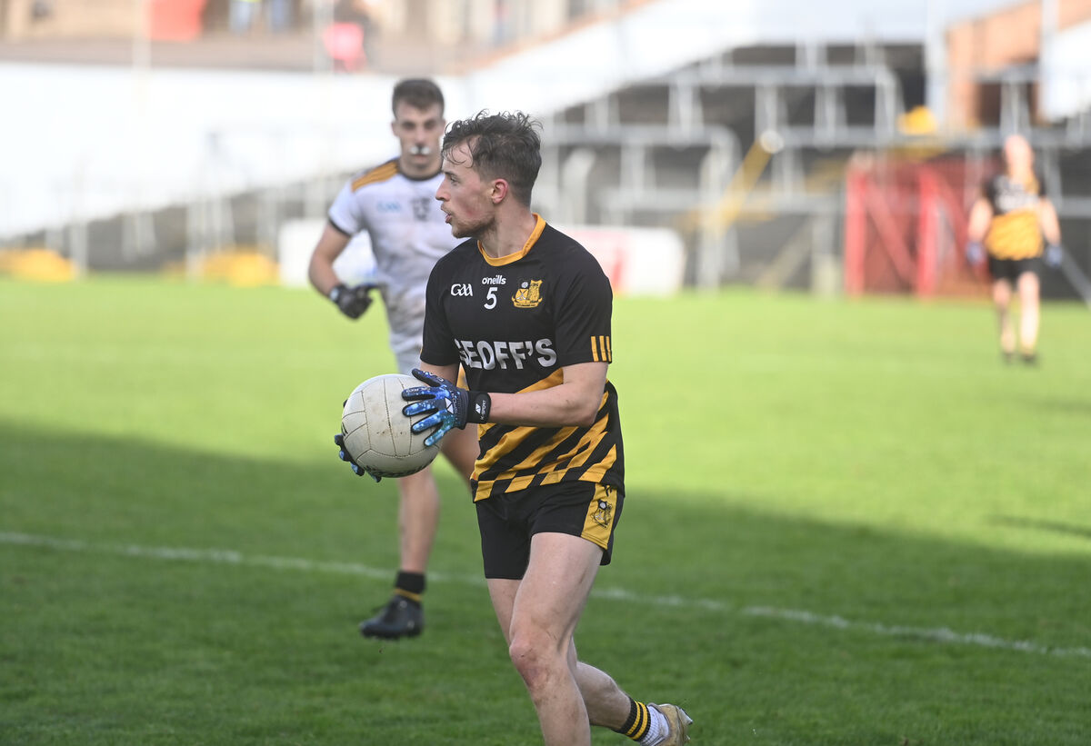  Conor Murphy with possession for Castlemagner. Picture: Larry Cummins