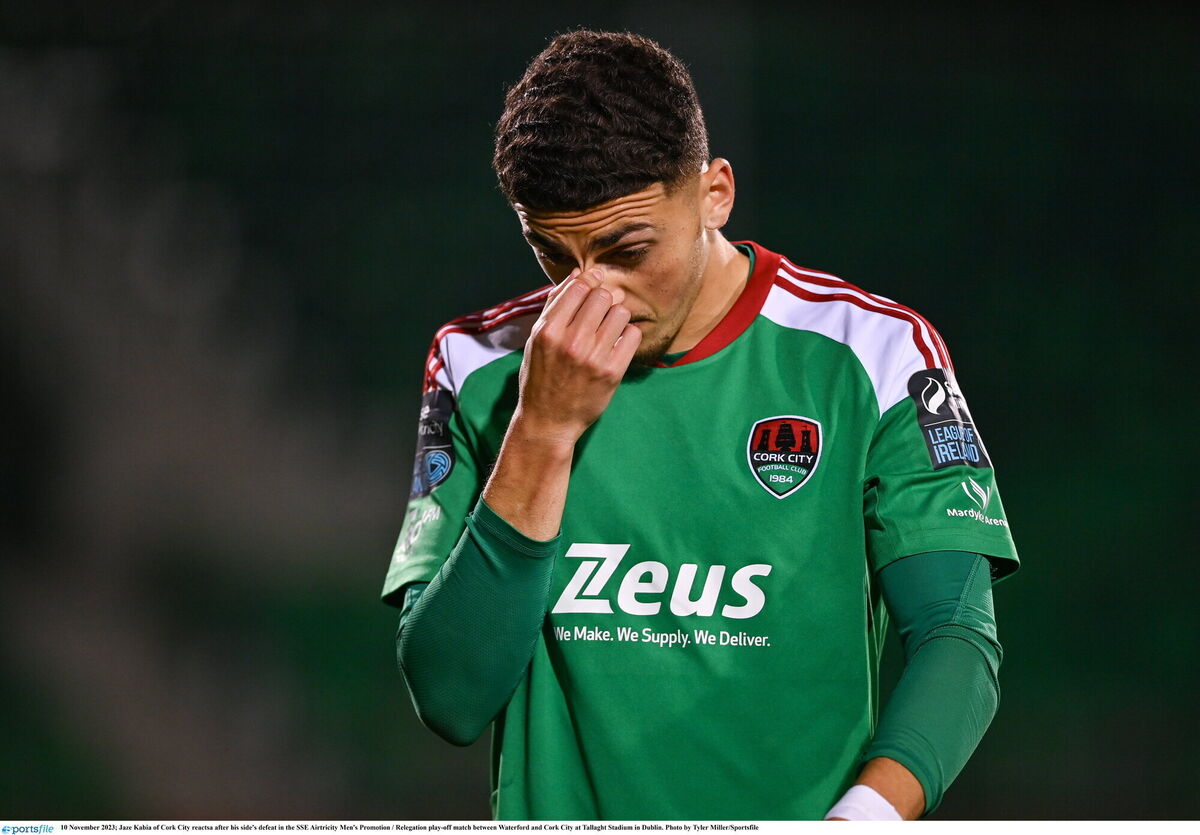 Jaze Kabia is one of the players on the way out of Cork City for 2024. Picture: Tyler Miller/Sportsfile