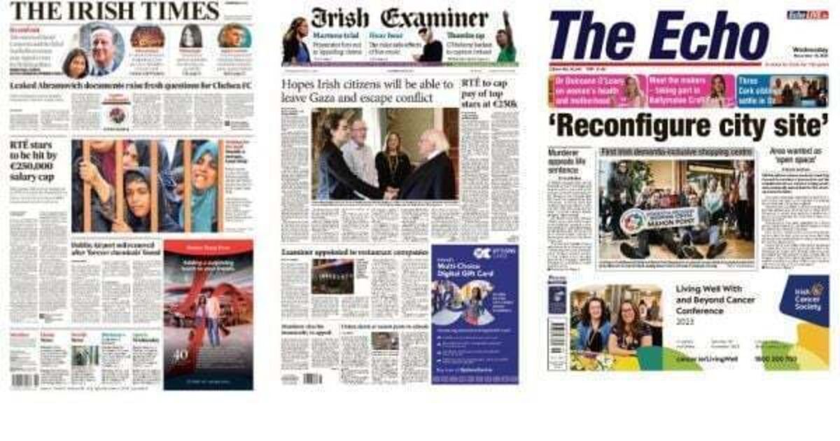 What the papers say: Wednesday's front pages - Vimarsana News