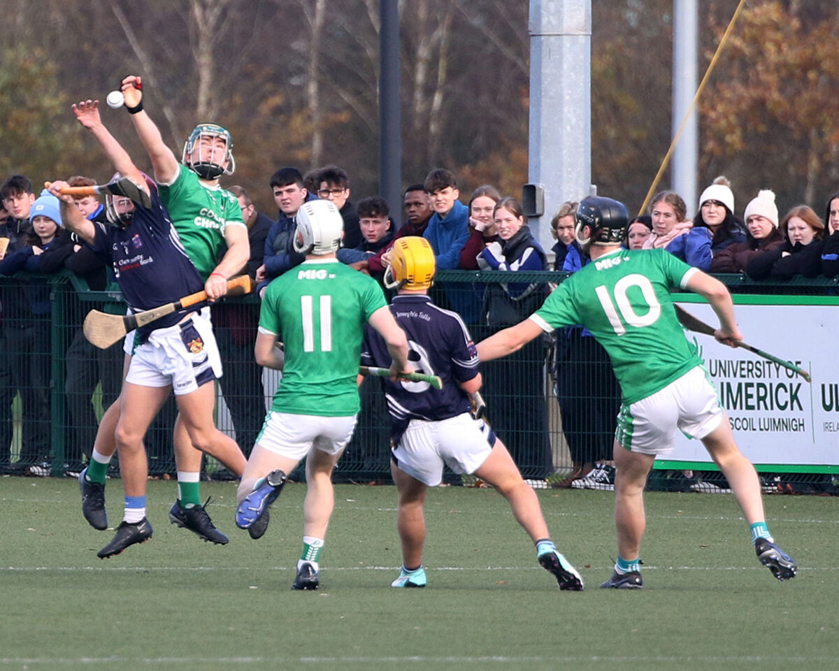 Emmett Mulcahy, St Joseph's Tulla and Liam Óg Hegarty, St Colman's. Picture: Brendan Gleeson Emmett Mulcahy, St Joseph's Tulla and Liam Óg Hegarty, St Colman's. Picture: Brendan Gleeson