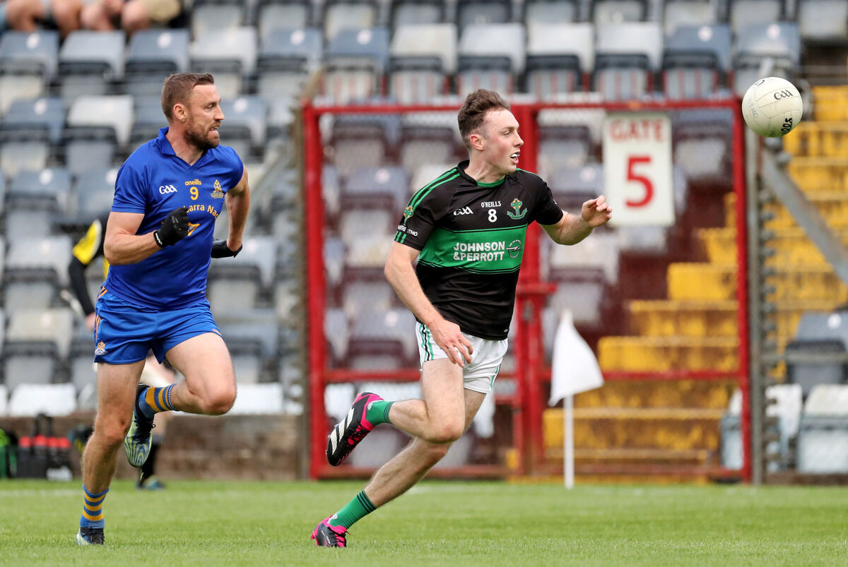 Nemo Rangers' Barry Cripps in action against St Finbarr's in the 2023 Division 1 football league final. Picture: Jim Coughlan