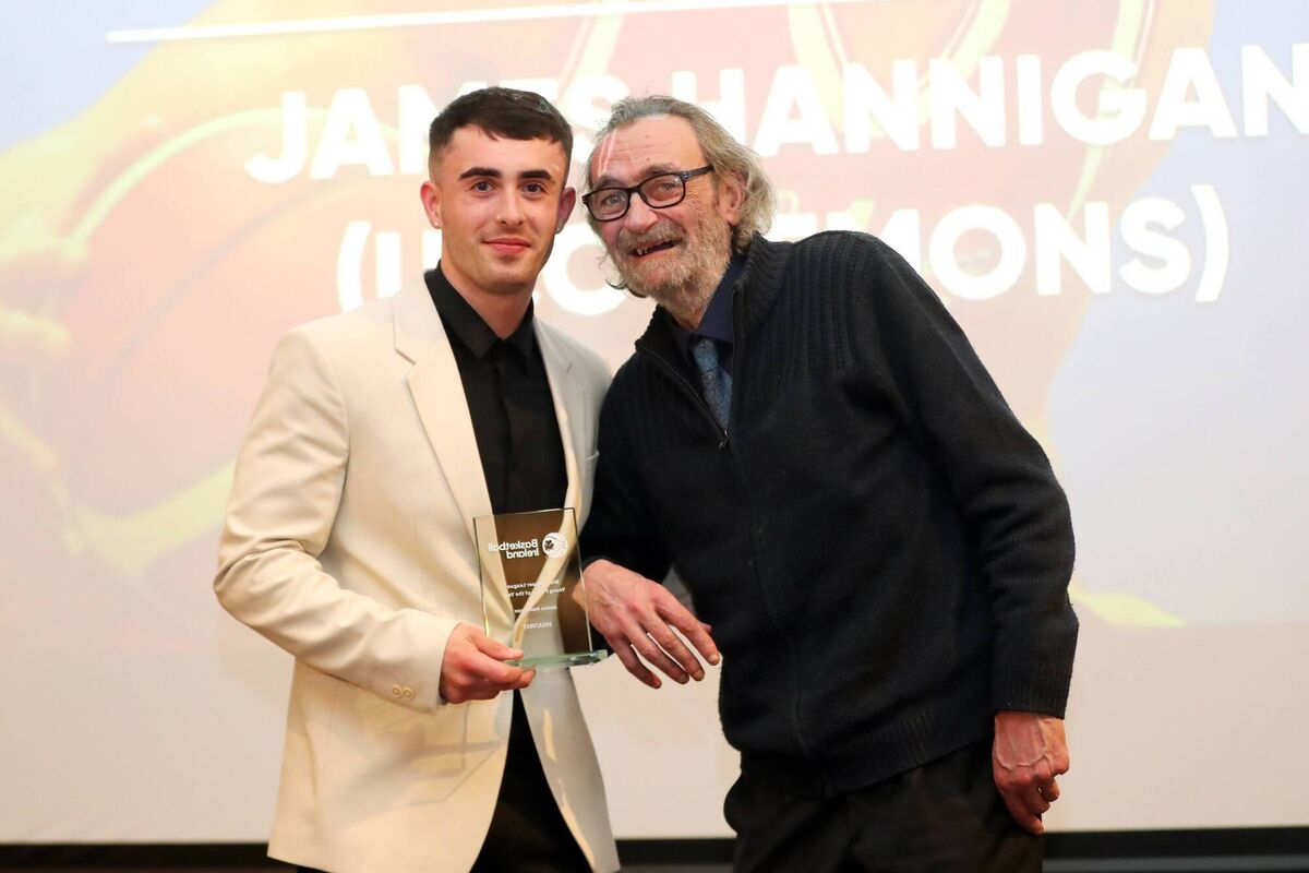James Hannigan with Joey Boylan, at the Basketball Ireland Annual Awards. Picture: INPHO/Bryan Keane James Hannigan with Joey Boylan, at the Basketball Ireland Annual Awards. Picture: INPHO/Bryan Keane