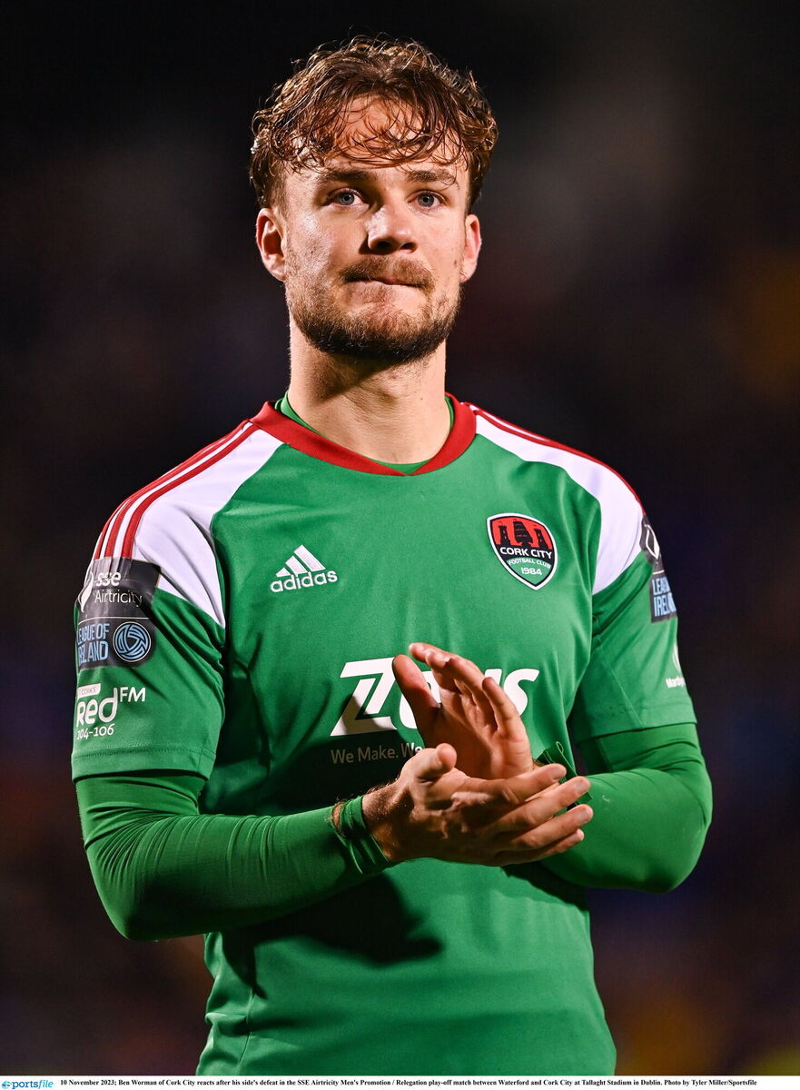 Ben Worman of Cork City. Picture: Tyler Miller/Sportsfile