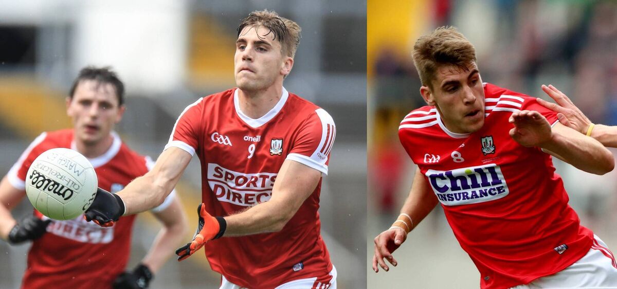 Ian Maguire wearing 9 for Cork this year (left) and number 8 in 2019. Ian Maguire wearing 9 for Cork this year (left) and number 8 in 2019.