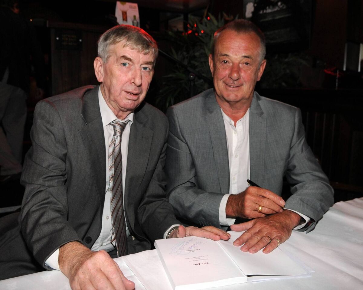Carl Davenport and Frankie Connolly at the launch of the Carl Davenport book, The Dav. Picture: Eddie O'Hare