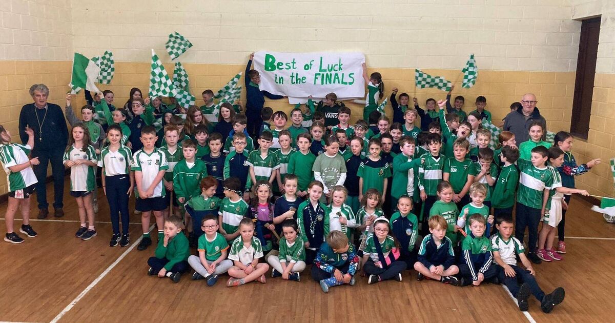 Pictures: Aghabullogue GAA teams visit local school following hurling and football success - Vimarsana News