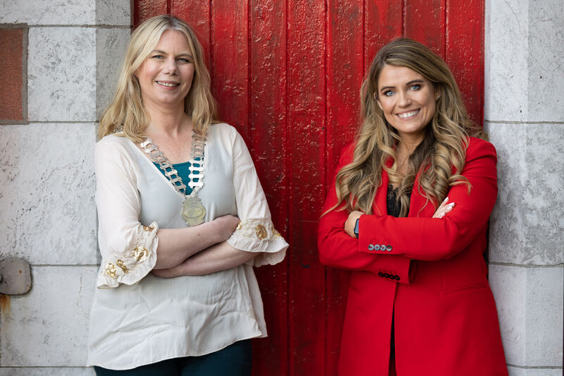 President of Network Cork Ingrid Seim with Special Guest Speaker Tara Rafter, The Navigation Coach at the Network Ireland, Cork Branch May meeting in Griffith College, Cork. Picture: Darragh Kane