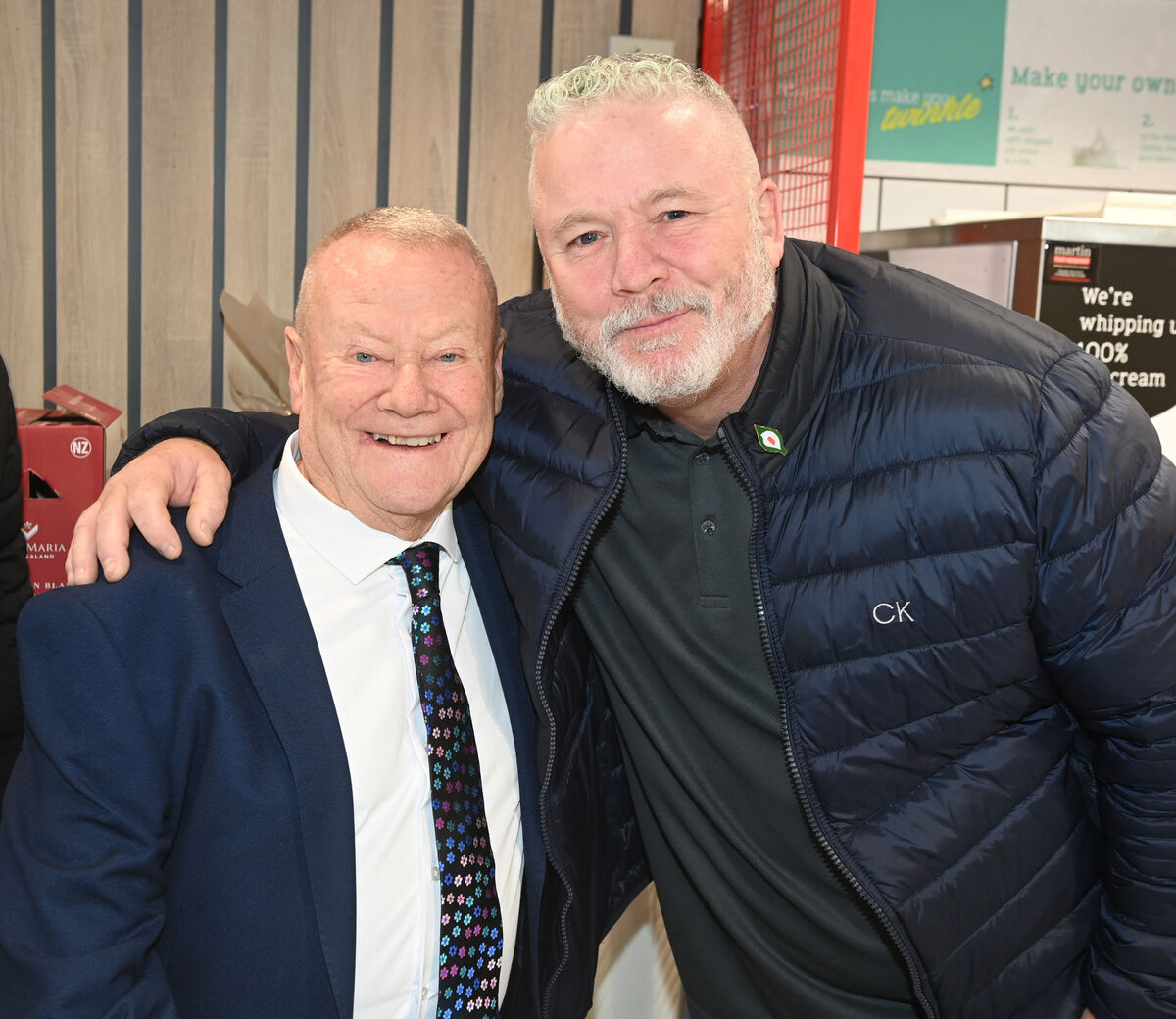 Stephen Hill, father of Cork snooker player Aaron Hill with Tom Singleton senior at the official opening of the re-vamped Singleton's SuperValu in Hollyhill. Picture; Eddie O'Hare Stephen Hill, father of Cork snooker player Aaron Hill with Tom Singleton senior at the official opening of the re-vamped Singleton's SuperValu in Hollyhill. Picture; Eddie O'Hare