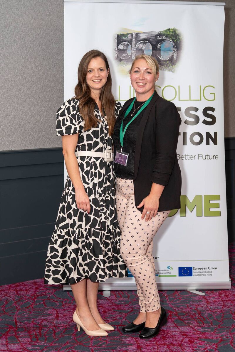 Gemma Kingston, Family Edit, and Aoife Lohse, Oriel House Hotel, at the Ballincollig Business Association Networking at Noon event.