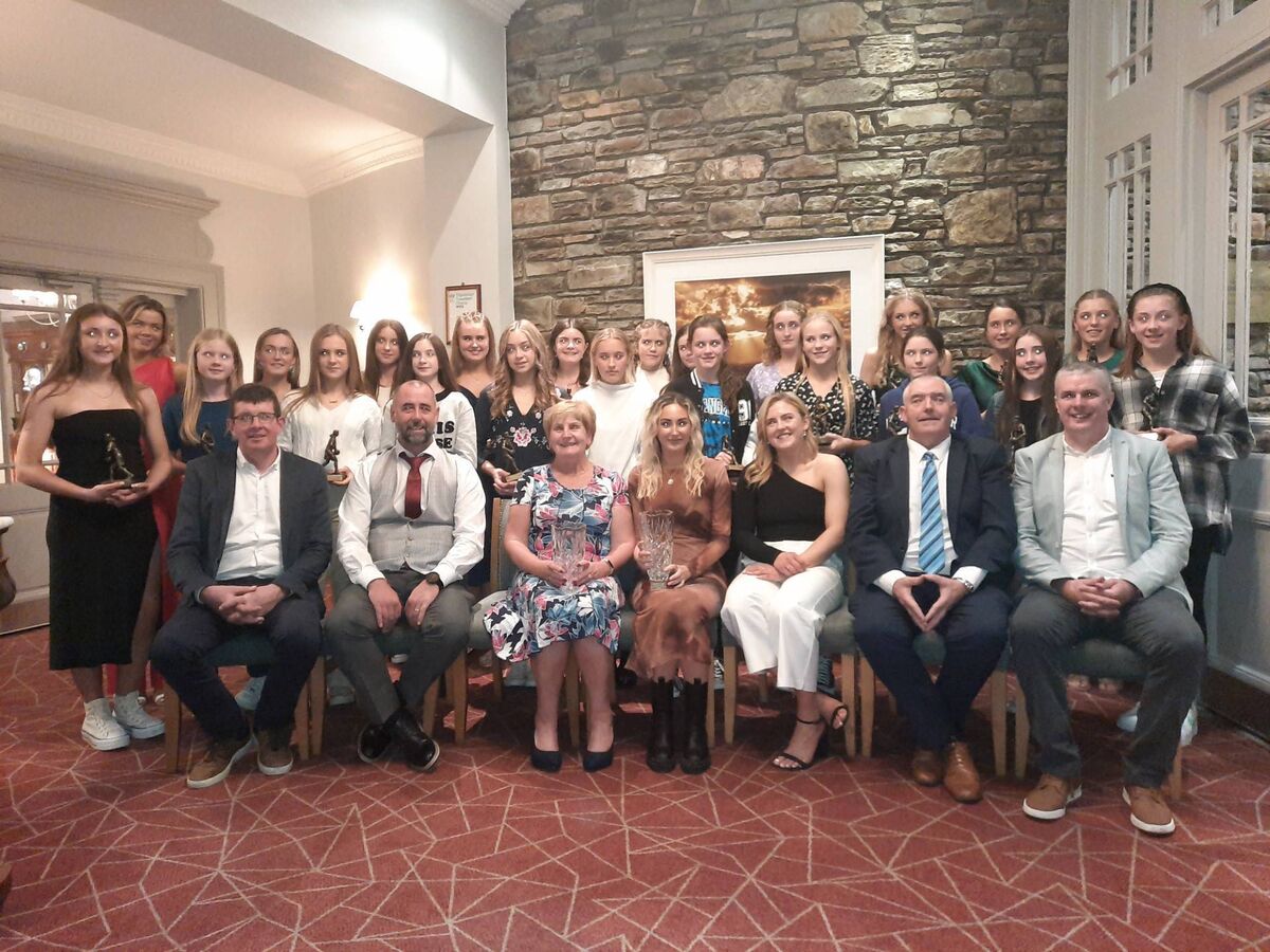 Members of the West Cork LGFA committee and awards winners.