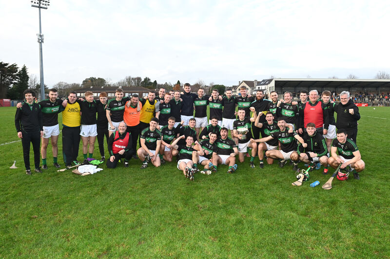  Joy for Nemo Rangers after their win in the Co-Op Superstores Junior A Hurling Championship Final: Harbour Rovers v Nemo Rangers in Pairc Ui Rinn
