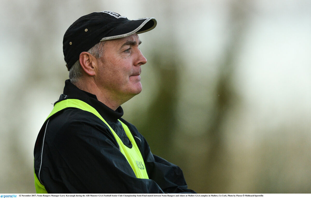 Former Nemo Rangers football manager Larry Kavanagh is expected to be part of the Nemo backroom team for the new season. Picture: Piaras Ó Mídheach/Sportsfile