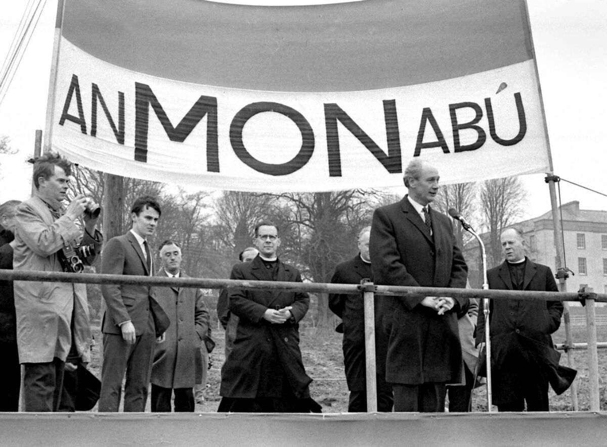 An Taoiseach Jack Lynch speaking at the North Monastery School, Cork, on February 24, 1967 - readers remember learning Irish at school in today’s Throwback Thursday