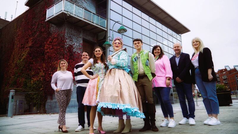 Opera House panto on right foot with Skechers partnership