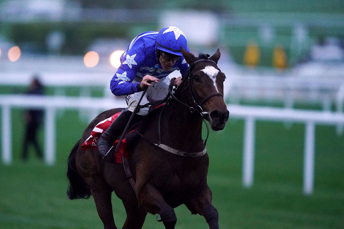 Baby Kate ridden by jockey Brian Hayes coming home to win at Cheltenham Racecourse. Picture: PA Baby Kate ridden by jockey Brian Hayes coming home to win at Cheltenham Racecourse. Picture: PA