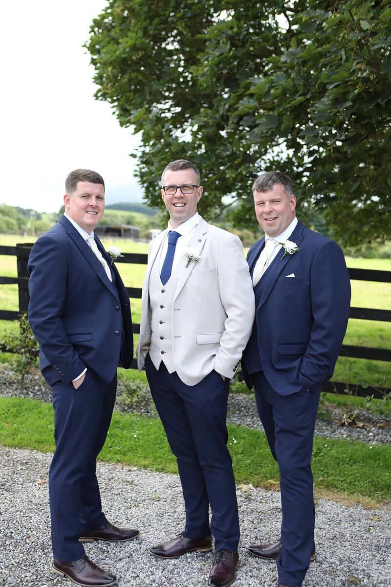 Tony, from Farranree, with his groomsmen.