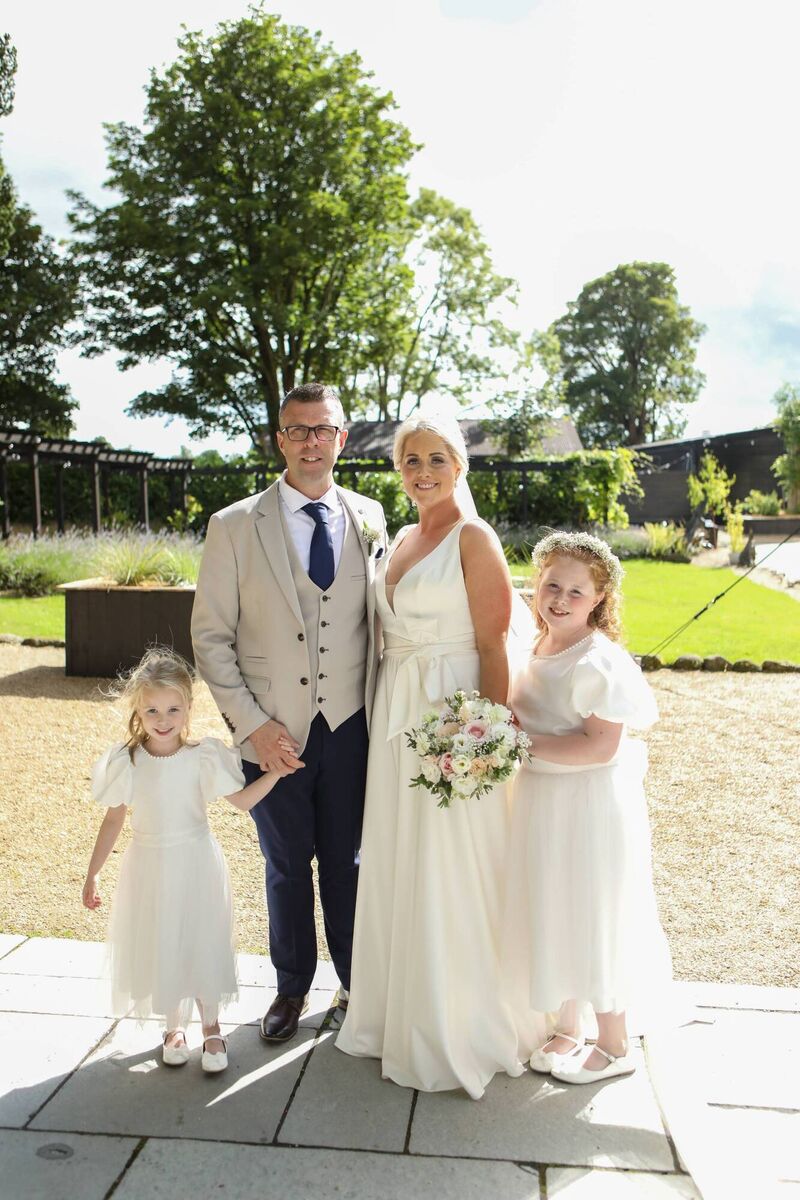 MR AND MRS: Tony Coleman and Nicola Buckley, with daughters Maci and Pippa. The family live in Carrigtwohill.	Pictures: Ray Terry Photography
