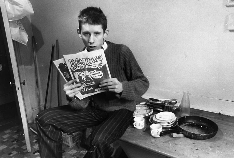 19-year-old Shane MacGowan, then editor of punk rock magazine ‘Bondage’ in his London office at London.  	Picture: Getty Images