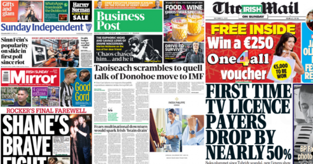What the papers say: Sunday's front pages - Vimarsana News