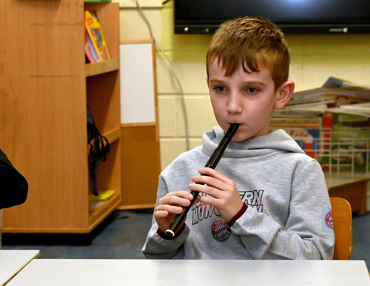 Conaill O'Dalaigh of Imokilly-Midleton comhaltas during rehearsals at St. Bridgets school, Midleton. Picture; Eddie O'Hare