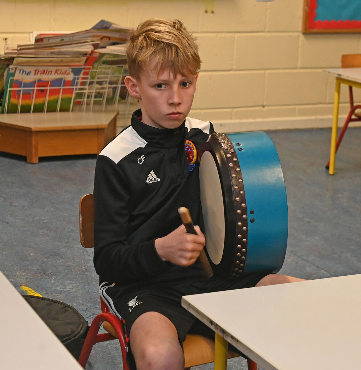 Luca Hurley of Imokilly-Midleton comhaltas during rehearsals at St. Bridgets school, Midleton. Picture; Eddie O'Hare