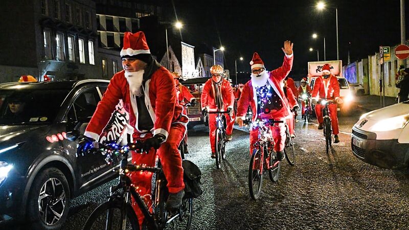 Over 600 people take part in annual Cork Santa Cycle Over 600 people take part in annual Cork Santa Cycle
