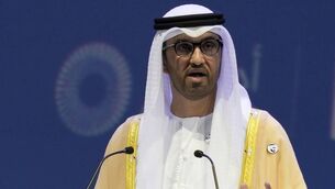 <p class="contextmenu internal_Caption">WRONG MAN FOR THE JOB? COP-28 leader and CEO of the Abu Dhabi National Oil Co, Sultan Ahmed al-Jaber</p>
