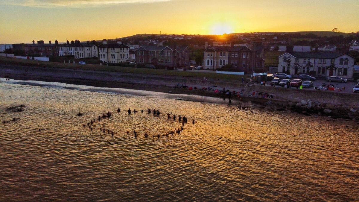 A photograph from the new book, Saltwater Souls, a collection of personal stories from Youghal's community of sea swimmers.