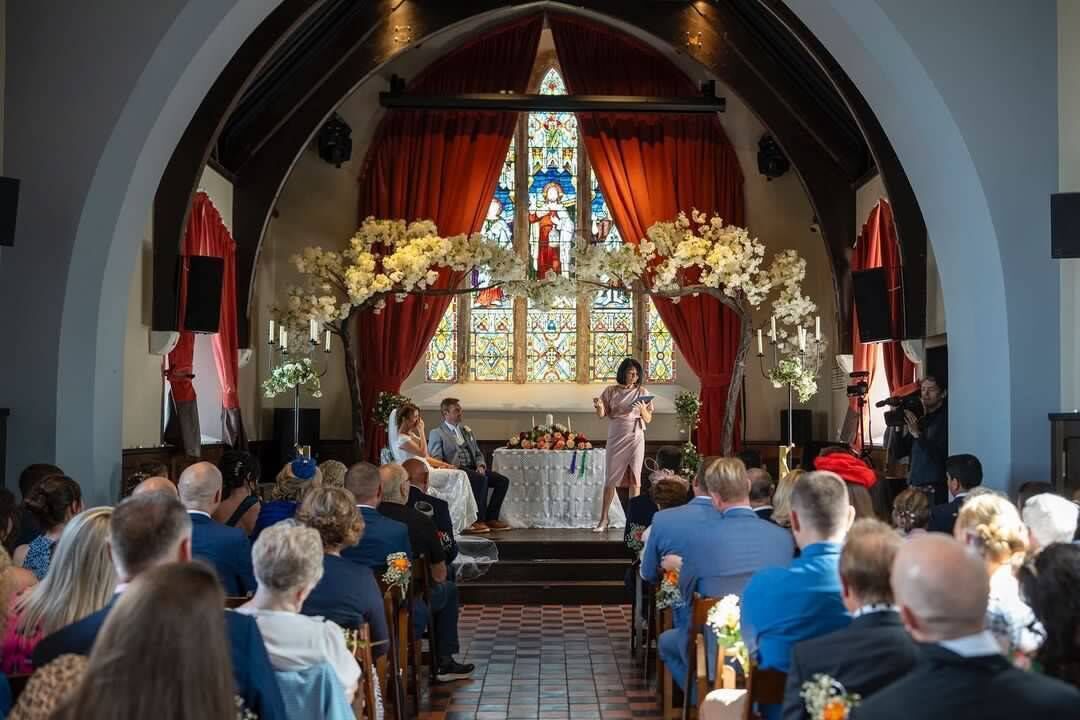 The ceremony was presided over by Aislinn Cambridge, Minister 4 Happiness. The ceremony was presided over by Aislinn Cambridge, Minister 4 Happiness.