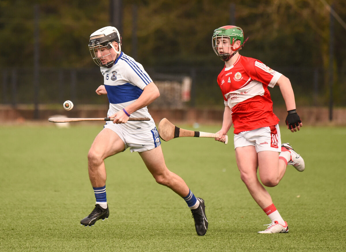 Callum Ó Cofaigh is chased by Fionn Connaughton. Picture: Cian O'Regan.