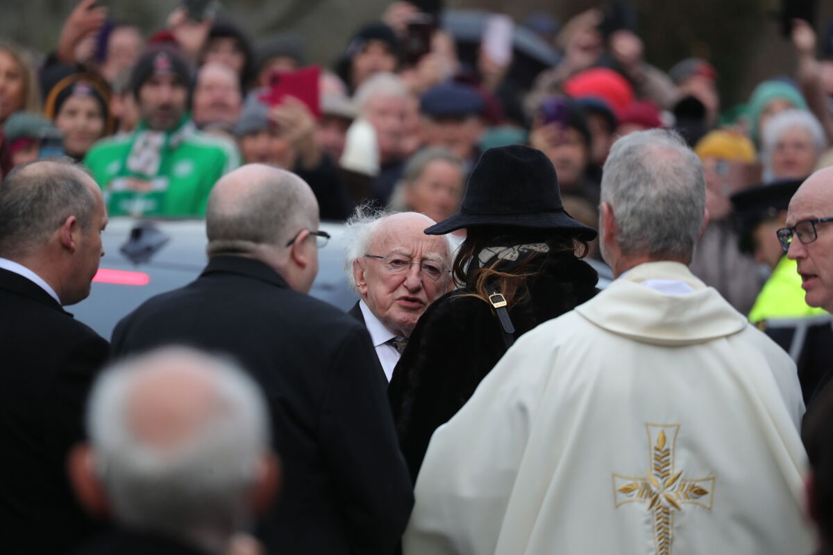 President Michael D.Higgins arriving at St. Marys of the Rosary Church, Nenagh Tipperary. President Michael D.Higgins arriving at St. Marys of the Rosary Church, Nenagh Tipperary.
