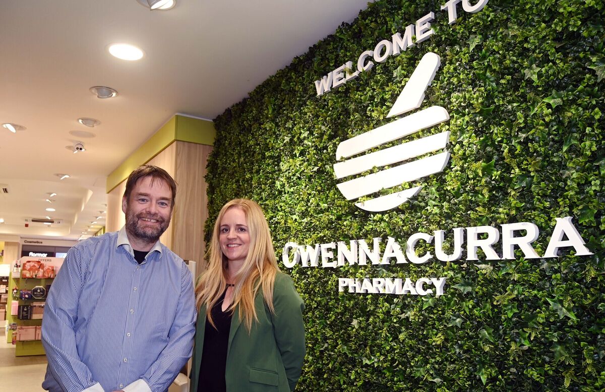 Nicky and Shane Quill, owners, Owennacurra Late Night Pharmacy, Midleton. Picture: Denis Minihane.