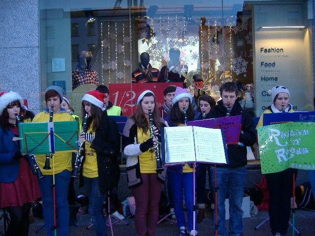 The Rhythm and Reeds group are one of many who busk on Cork city streets as part of the Sing for Simon campaign. The Rhythm and Reeds group are one of many who busk on Cork city streets as part of the Sing for Simon campaign.