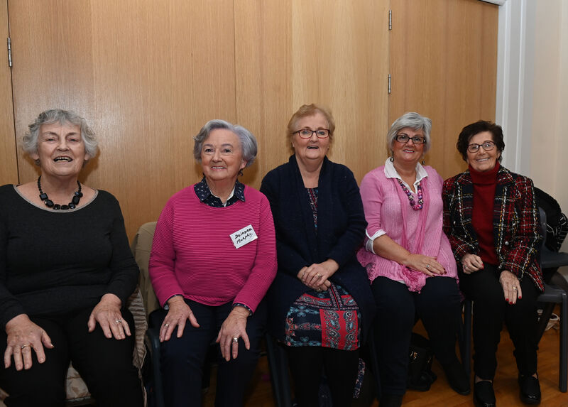  Rose Howard, Deirdre Murphy, Hilda O'Regan, Valerie Noonan and Eleanor O'Keeffe at the party. 