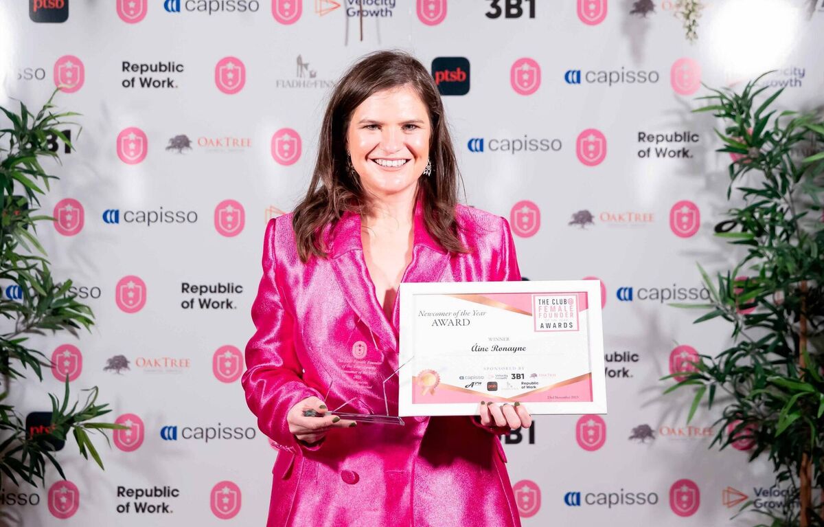 Newcomer Award Winner - Aine Ronayne, The Monday Method pictured at The Female Founder Awards.  Picture: Alison Miles /OSM PHOTO