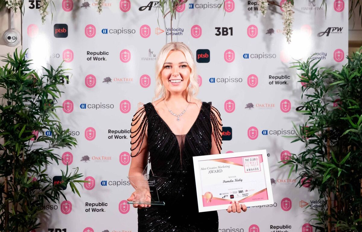 Most Creative Marketing Award Winner - Pamela Kiely, Toast pictured at The Female Founder Awards which took place in Maryborough Hotel to celebrate women in business. Picture: Alison Miles /OSM PHOTO
