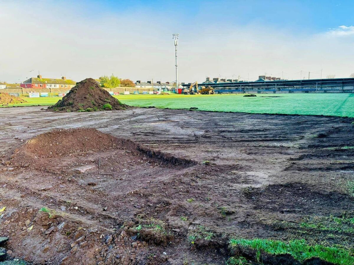 St Colman's Park after the beginning of its redevelopment. Picture: @CobhRamblersFC on Twitter/X St Colman's Park after the beginning of its redevelopment. Picture: @CobhRamblersFC on Twitter/X