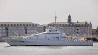 NEW NAVY PATROL BOATS ARRIVE IN CORK, IRELAND