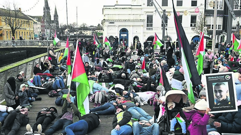 Cork city rally pays tribute to children of Gaza