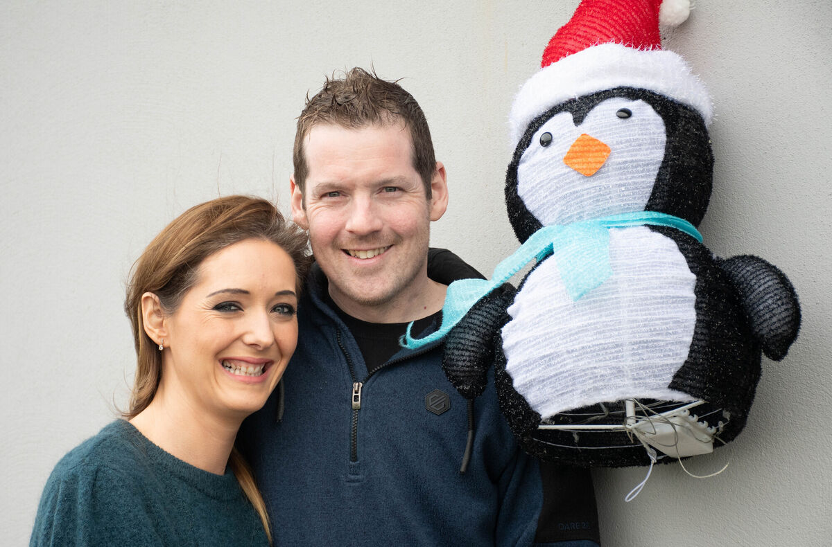 Michael and Niamh O'Sullivan getting ready for Christmas. Michael and Niamh O'Sullivan getting ready for Christmas.