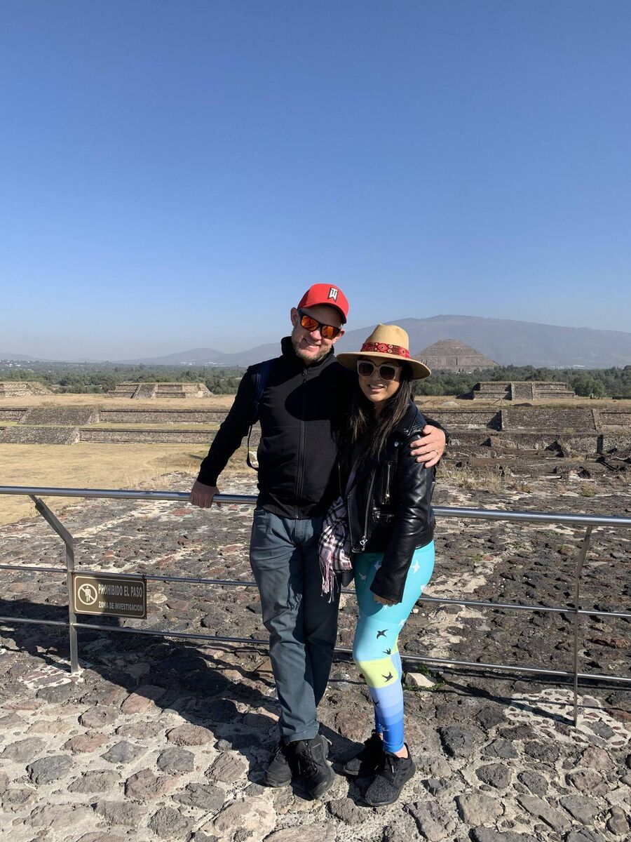 Eamonn McCarthy, from Bantry Bay, with his wife Melissa, travelling in Mexico. He has been living in Bogotá, Colombia, but having secured a new job, will be moving to Mexico City soon.